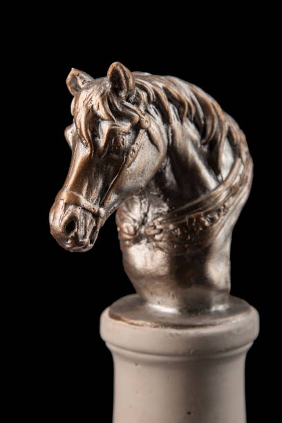 istock bronze muzzle horse, sculpture, plaster column, gypsum 826875960