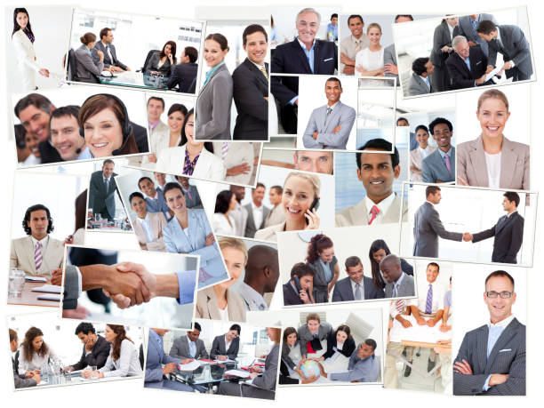 istock Collage of business people working 826878168