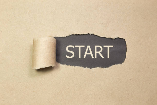 istock The word start written on torn paper 826883512