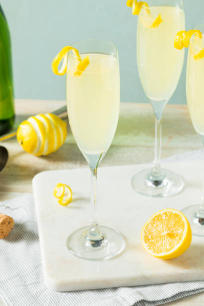 istock Boozy Bubbly Lemon French 75 Cocktail 826906834