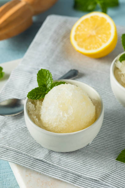 istock Homemade Yellow Lemon Italian Ice 826913212