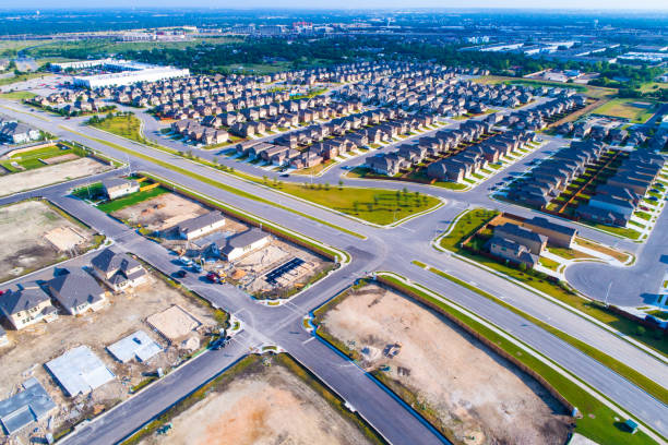 istock New Construction Site for Suburban Housing Community a new Residential Development in between Austin and Round Rock , Texas 826913380