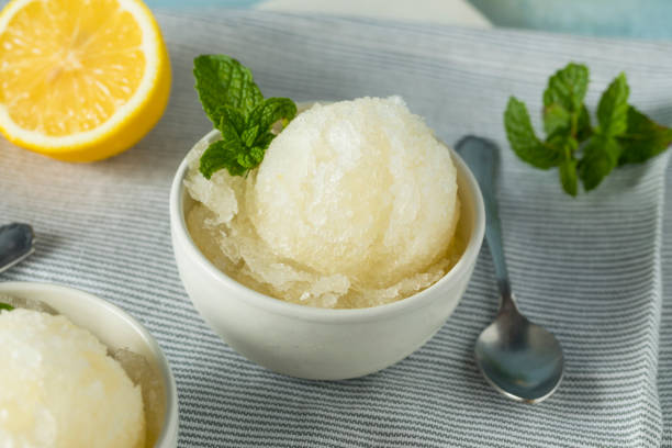 istock Homemade Yellow Lemon Italian Ice 826914478