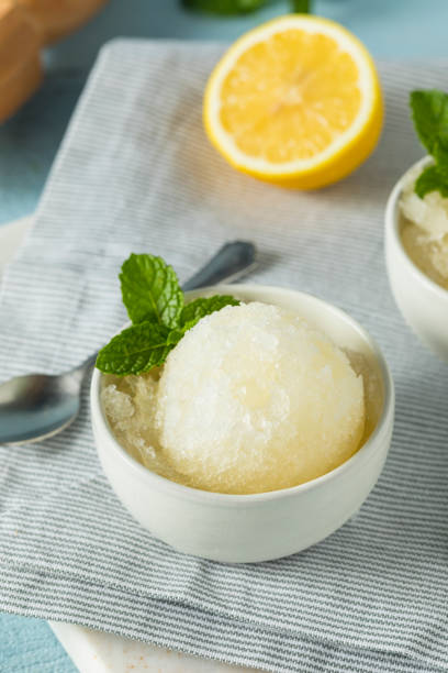 istock Homemade Yellow Lemon Italian Ice 826917488