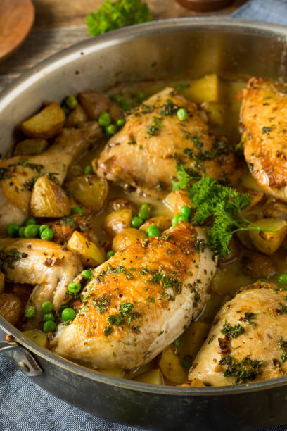 istock Homemade Baked Chicken Vesuvio 826917626