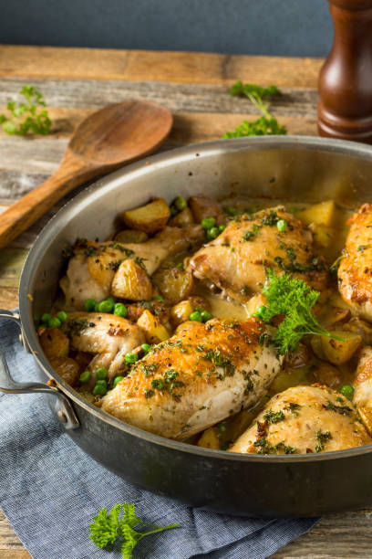 istock Homemade Baked Chicken Vesuvio 826917728