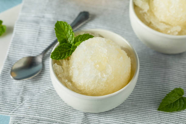 istock Homemade Yellow Lemon Italian Ice 826917804
