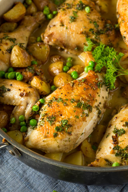 istock Homemade Baked Chicken Vesuvio 826917868