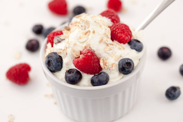 istock Sweet berries in whipped cream 826924660