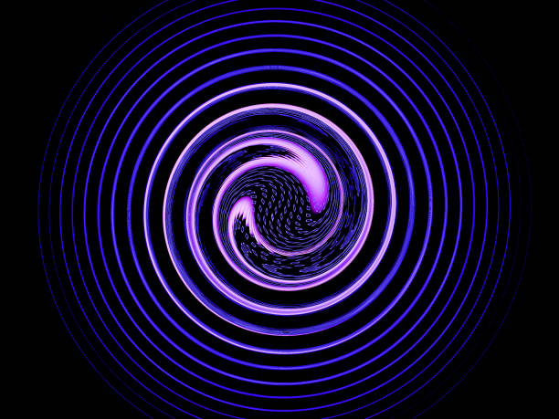 istock Abstract illustration of a fractal pattern on black background 826929008