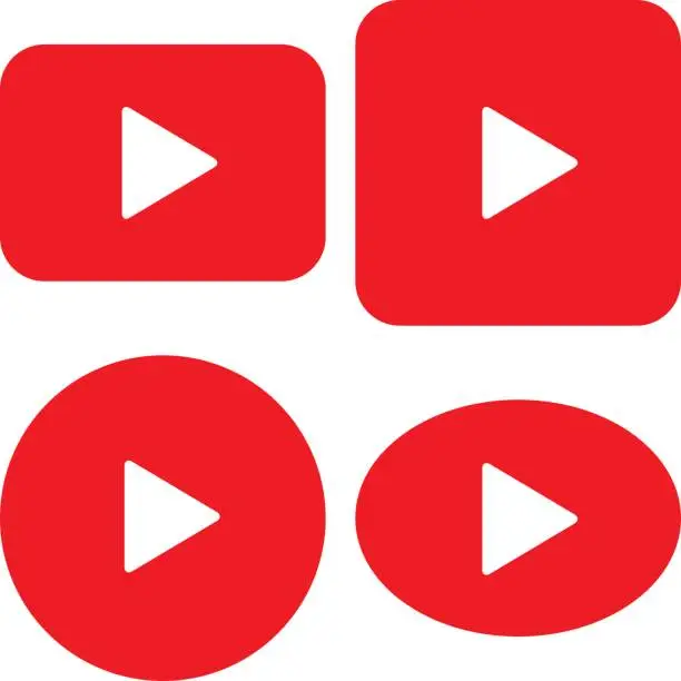 Free rectangle play button Icon and rectangle play button Icon Pack ...