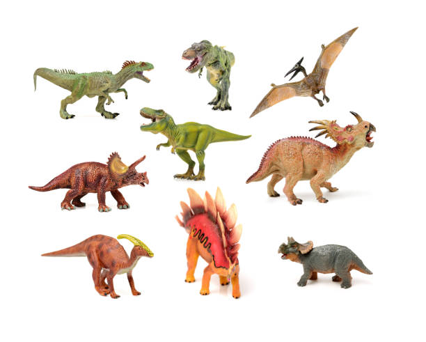 istock Dinosaurs toys Isolated on White Background 826935476