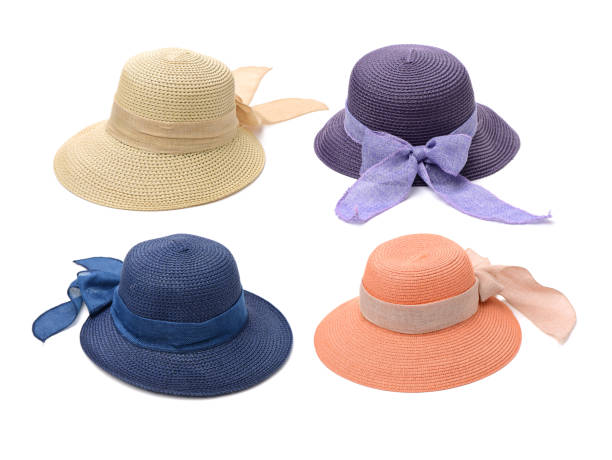 istock Lady straw hat  Isolated on White Background 826935860