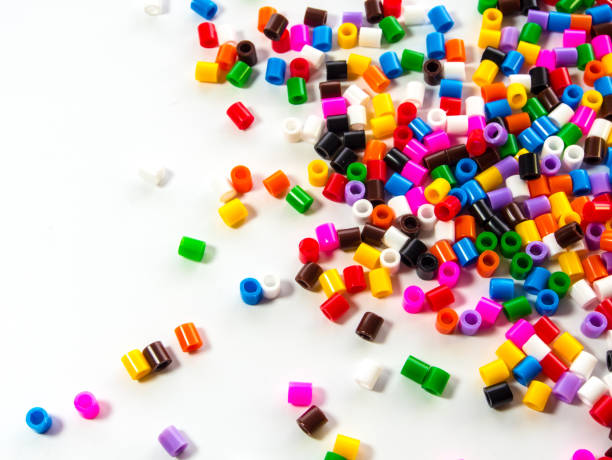 istock Texture of multicolor beads, colorful background 826947536
