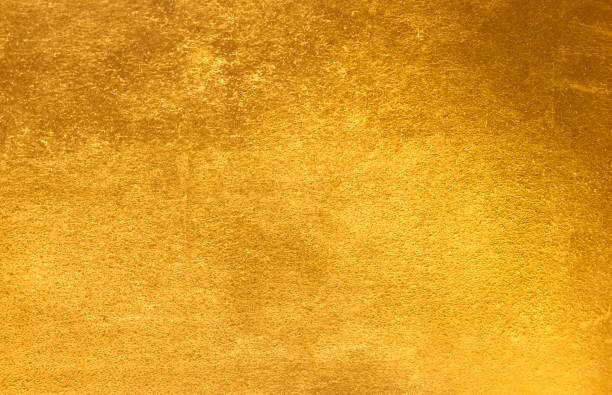 istock Shiny yellow leaf gold foil texture 826958654