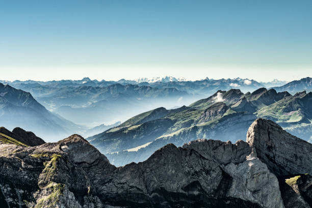 istock Mountain view from  Mount Saentis, Switzerland 826962642