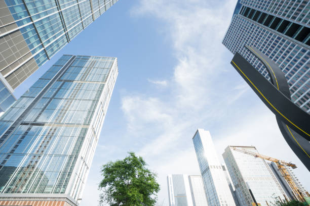 istock Modern glass building exterior 826963724
