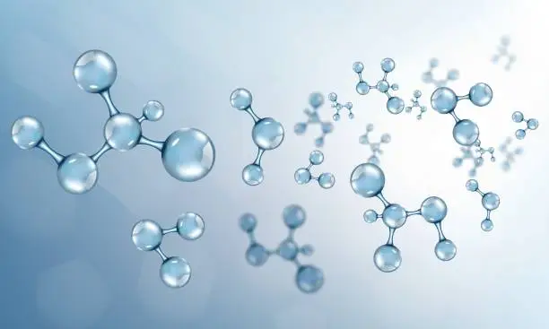 Vector illustration of Abstract molecules design. Vector illustration