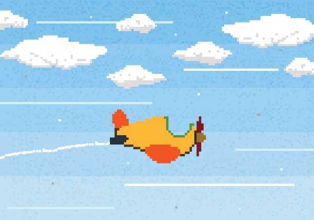 Pixel art game background