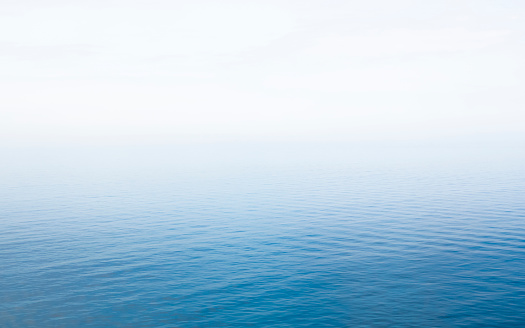 Fog on Baltic Sea near the Swedish coast