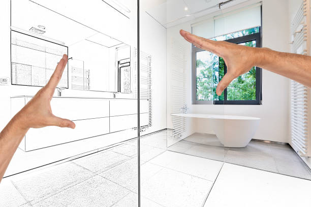 istock Planned  Renovation on a Modern luxury bathroom 826973790