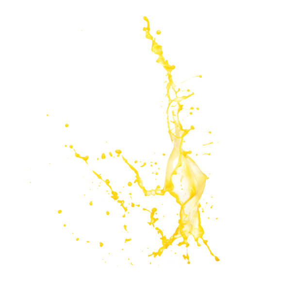 istock Juicy orange splash on white background 826973866