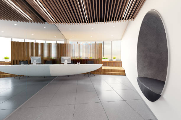 istock Interior of a modern office. 3d illustration 826973996