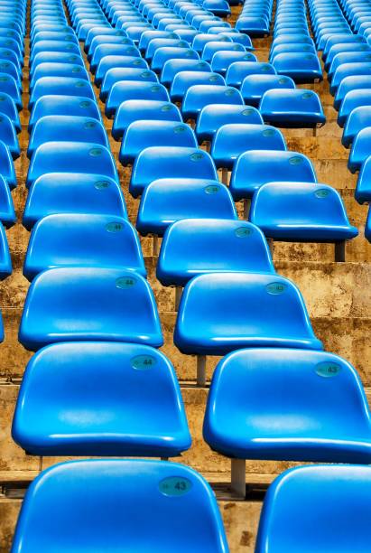 istock Blue Chairs at Singapore Floating Stadium 826989796