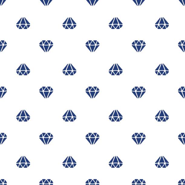 ベクトルの図。ダイヤモンドの白い背景の上を上下に監督のシルエットとシームレスなパターン - adamant mountains点のイラスト素材／クリップアート素材／マンガ素材／アイコン素材