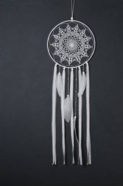 istock White crochet doily dream catcher 826993300
