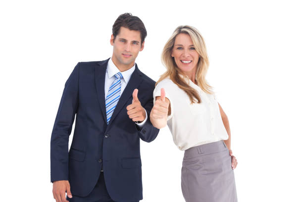 istock Business people with thumbs up 826993582