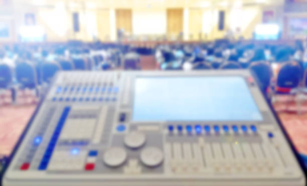 istock blurred, sound audio mixing control concert blur background 826996542