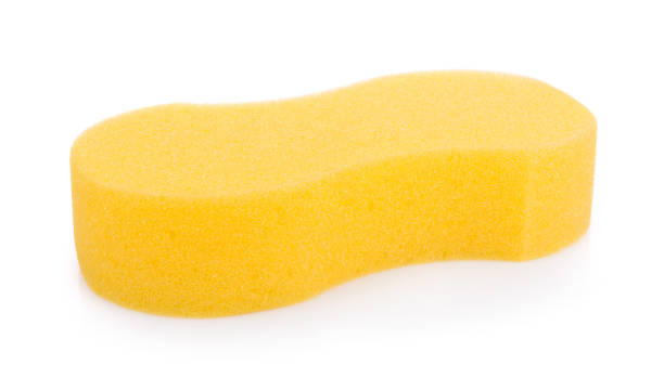 istock Micro sponge for cleaning and washing car isolated on white background 827000432