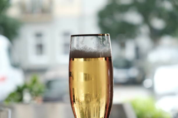 istock Glass full of beer with white foam 827006642