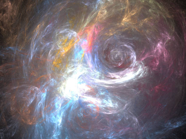 istock image of one Digital Fractal on Black Color 827013116