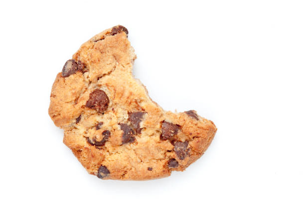istock Close up of a cookie with a big part missing 827014482