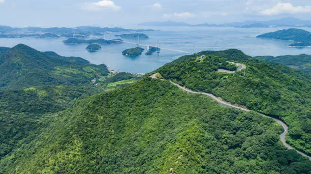 Mt. Kirou in Seto Inland Sea, Japan