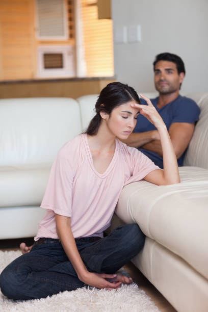istock Portrait of a couple after an argument 827025954