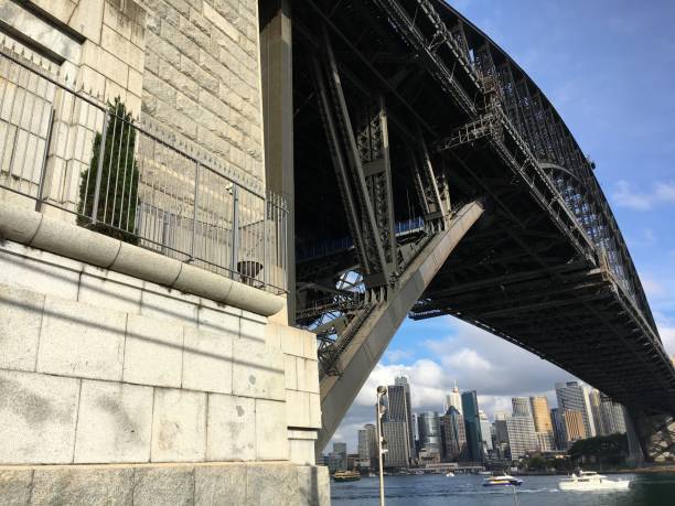 istock Side view of Sydney Harbour Bridge 827026002