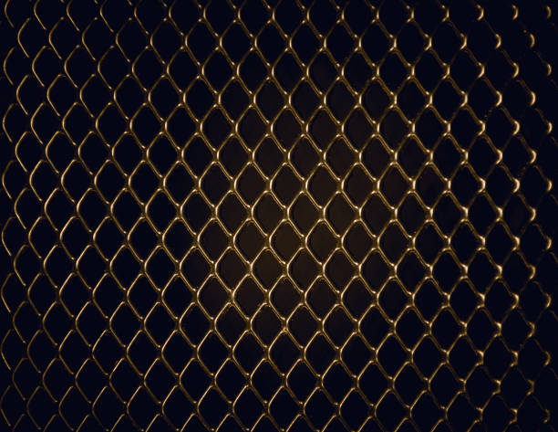 istock metal mesh or aluminum grid with regular pattern on black background 827029260