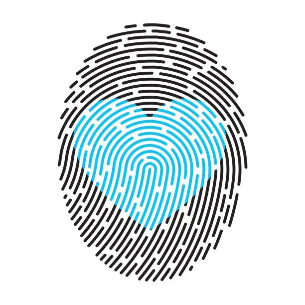 Vector illustration of Modern Fingerprint