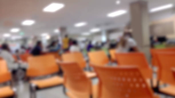 istock Abstract Blurred background : Vintage filter patient waiting for see doctor. 827040816