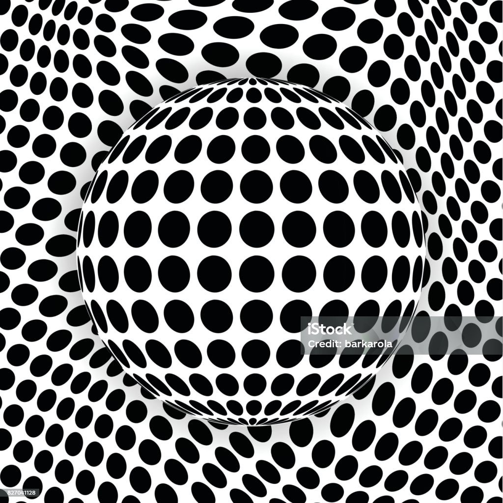 Nền Chấm Hiện Đại Với Ảo Ảnh Quang Học 3d Hình Cầu Hình minh họa ...