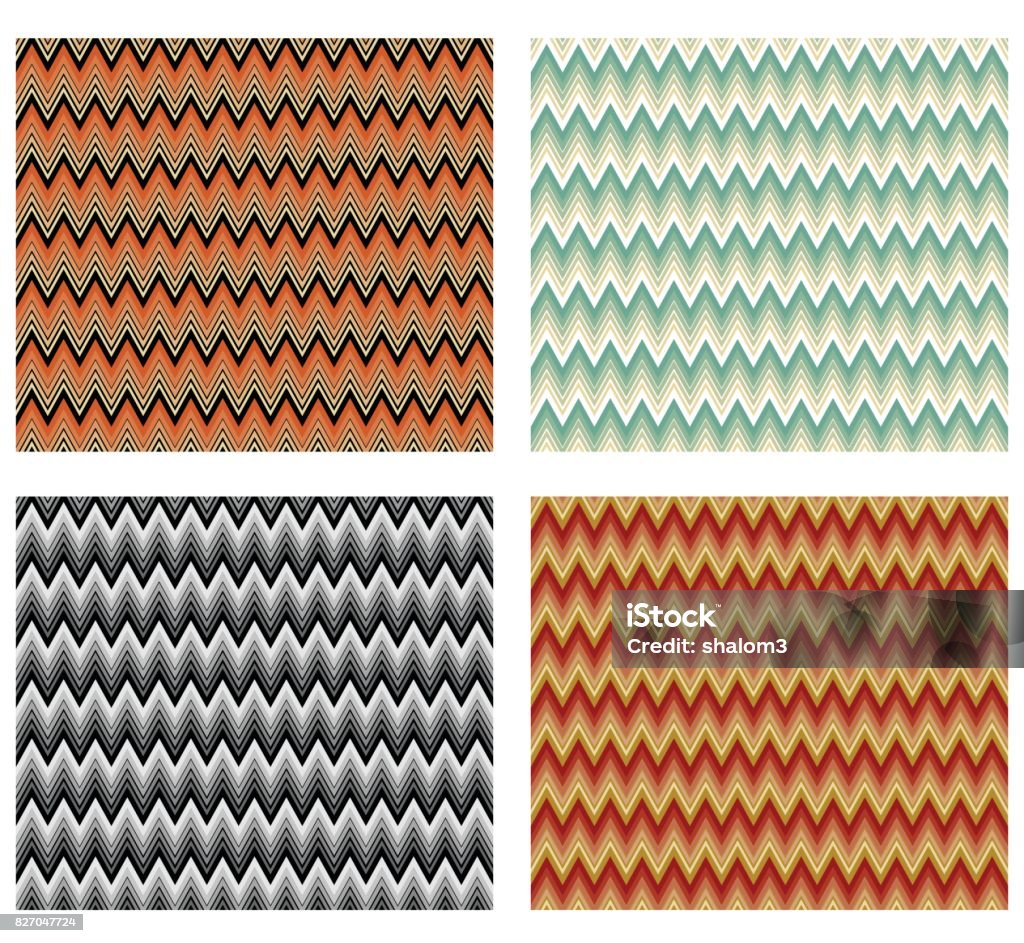 Chevron Tile Pattern Vector Chevron Patterns Tile Multicolored Design Element Decorative Seamless ...