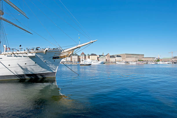 istock Katarina-Sofia view and tall ship, Stockholm, Sweden. 827065206