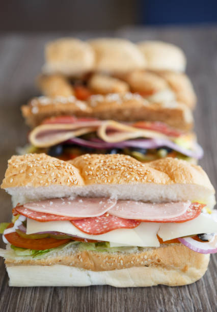 istock Fast food restaurant sandwiches & salad menu 827068204