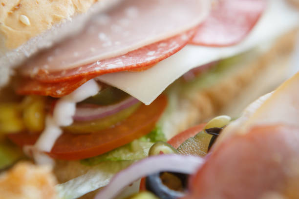 istock Fast food restaurant sandwiches & salad menu 827071522
