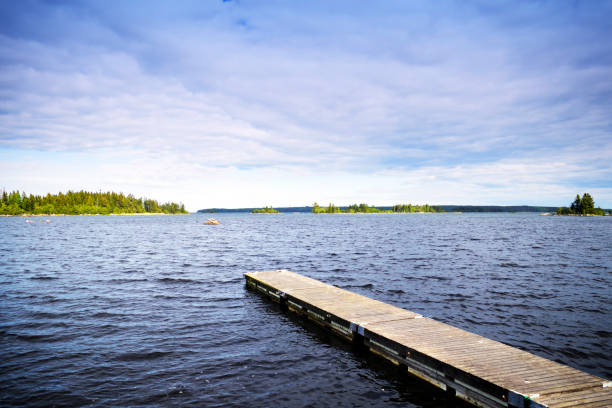 istock Wooden jetty in Sweden 827072000