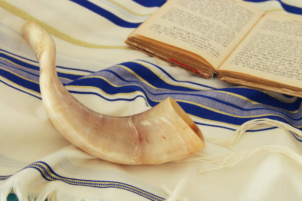 istock Prayer Shawl - Tallit, jewish religious symbol 827074890