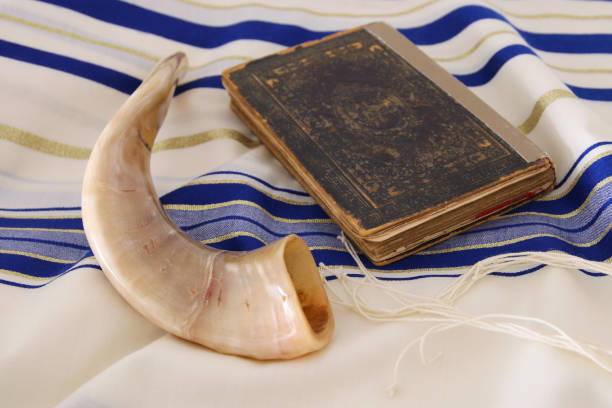 istock Prayer Shawl - Tallit, jewish religious symbol 827075432